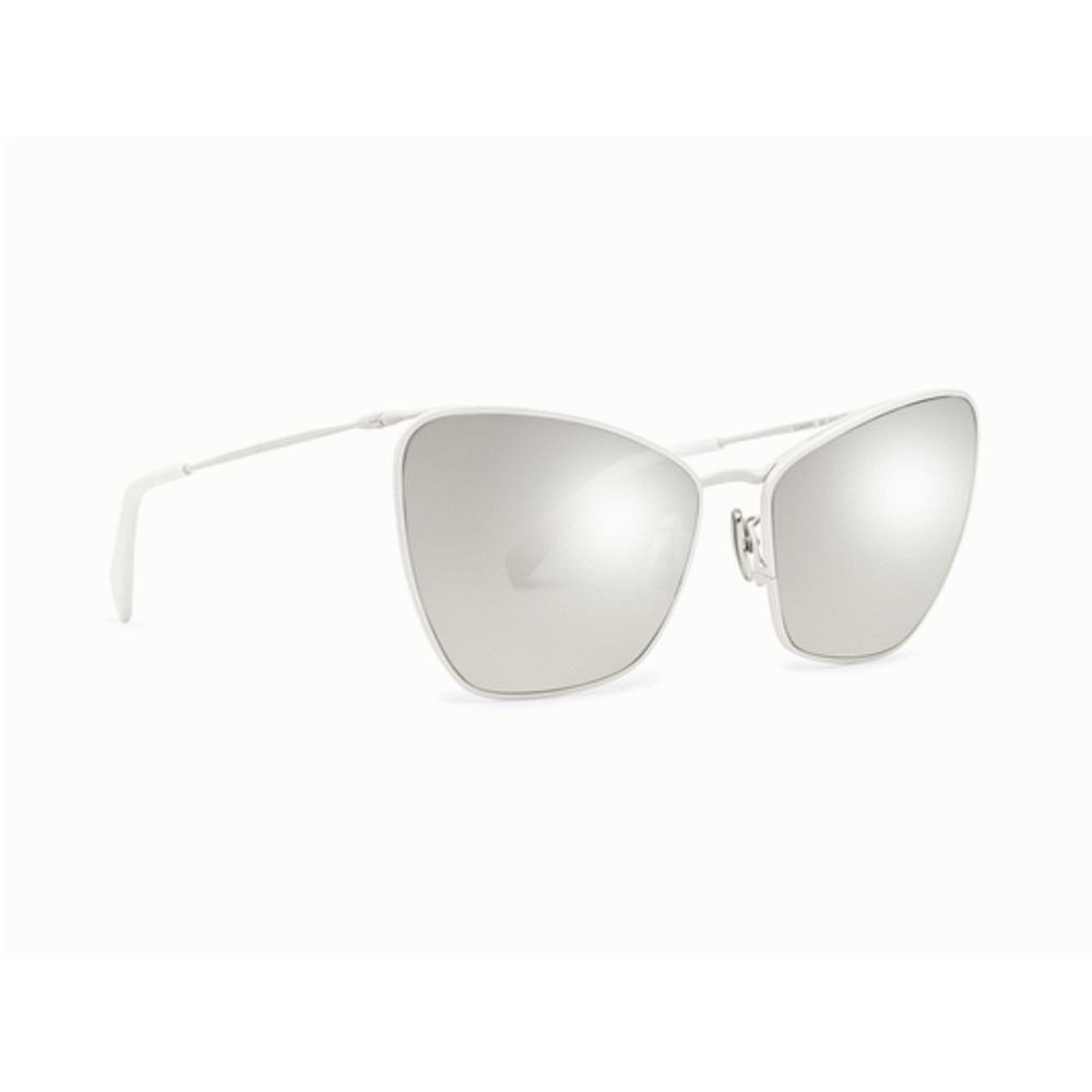 CELINE WHITE SILVER MIRRORED BUTTERFLY SUNGLASSES CL40069U - Picture 2 of 9